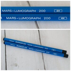Staedtler 4H Tubed Refills, 4 Leads, Mars Lumograph 200 For Mechanical Pencil